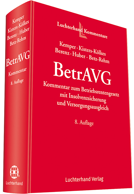 BetrAVG Kommentar - Kurt Kemper