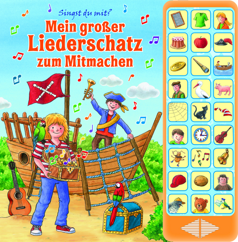 Mein großer Liederschatz zum Mitmachen - Hardcover-Buch - 27 Kinderlieder zum Mitsingen - 