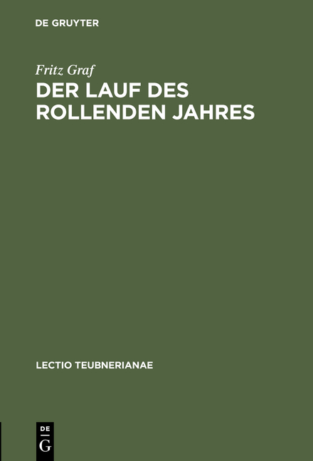 Der Lauf des rollenden Jahres - Fritz Graf