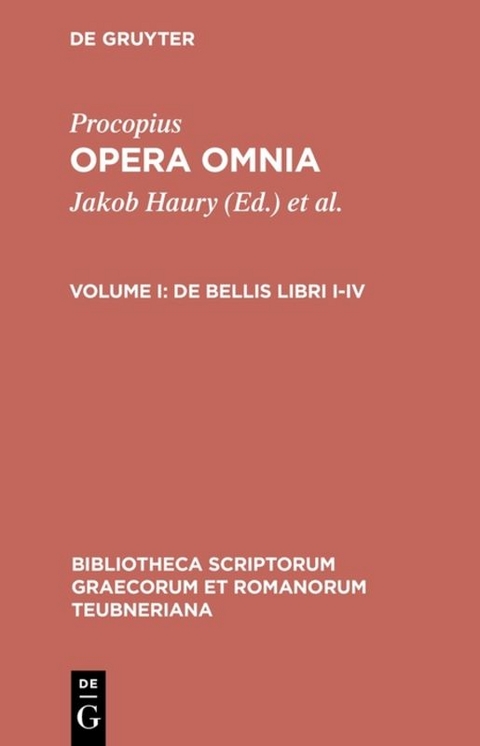 Procopius: Opera omnia / De bellis libri I-IV -  Procopius