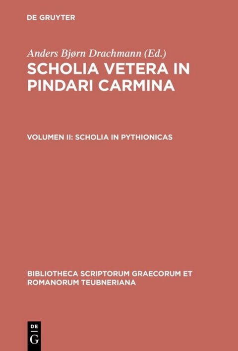 Scholia vetera in Pindari carmina / Scholia in Pythionicas - 