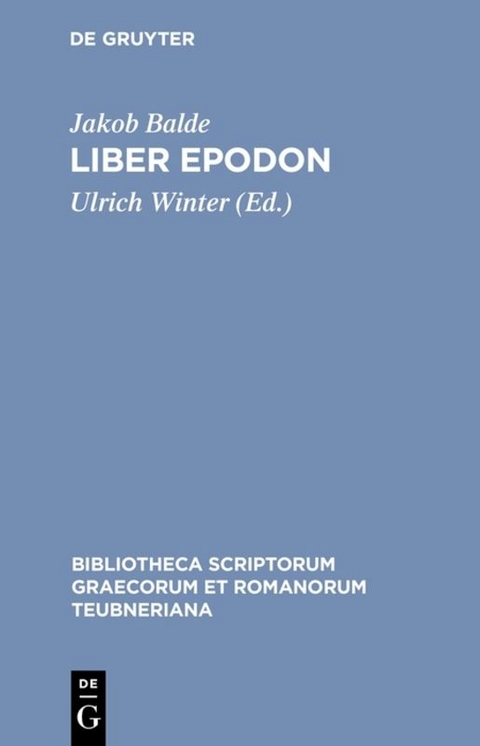 Liber Epodon - Jakob Balde