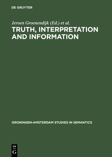 Truth, Interpretation and Information - 