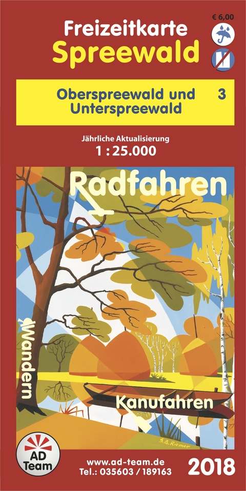 Freizeitkarte Spreewald - 3 (Ausgabe 2018)