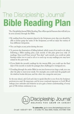 Discipleship Journal Bible Reading Plan (pack of 25), The