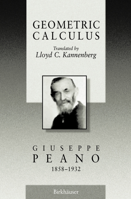 Geometric Calculus -  Giuseppe Peano