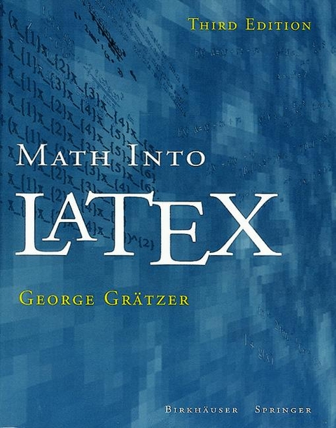 Math into LaTeX -  George Gratzer