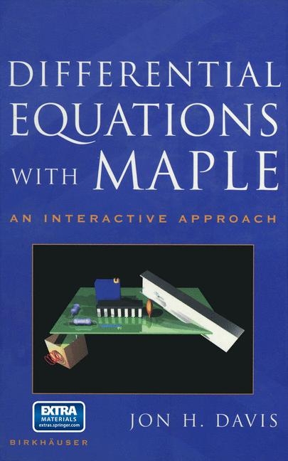 Differential Equations with Maple -  Jon Davis