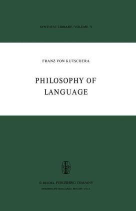 Philosophy of Language -  F. Von Kutschera