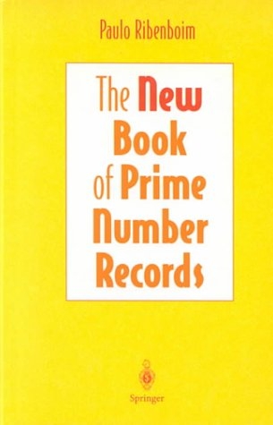 New Book of Prime Number Records -  Paulo Ribenboim