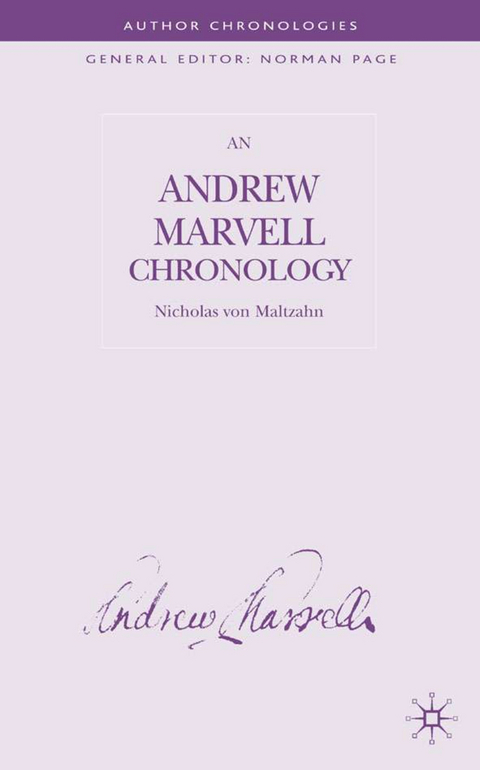 Andrew Marvell Chronology - N. Maltzahn