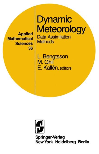 Dynamic Meteorology: Data Assimilation Methods - 