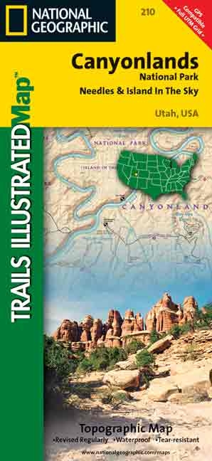 Canyonlands National Park Needles/Islands, Utah -  Trails Illustrated,  National Geographic Maps