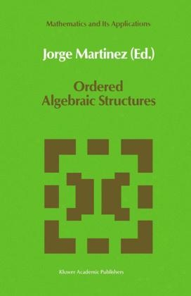 Ordered Algebraic Structures - 