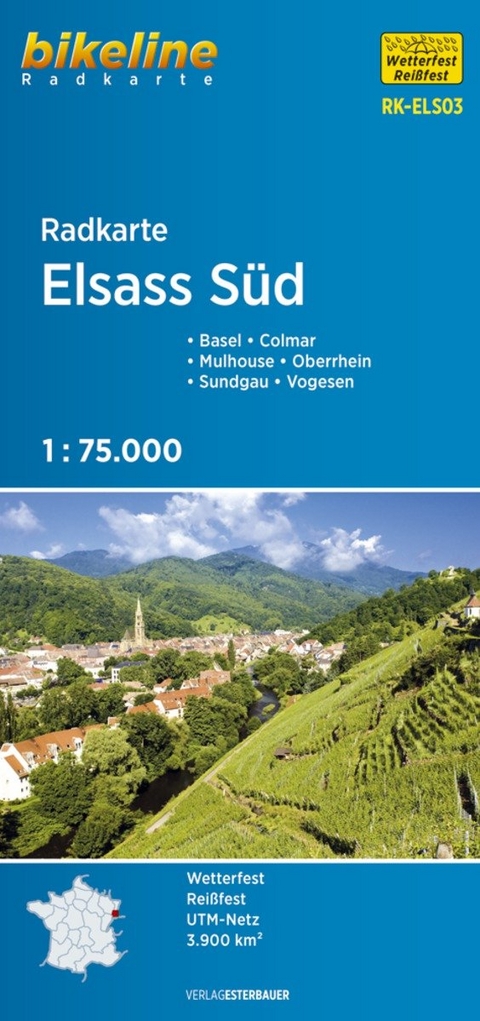 Radkarte Elsass Süd - 