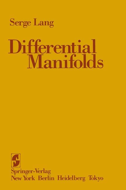 Differential Manifolds -  Serge Lang