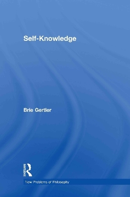 Self-Knowledge - Brie Gertler