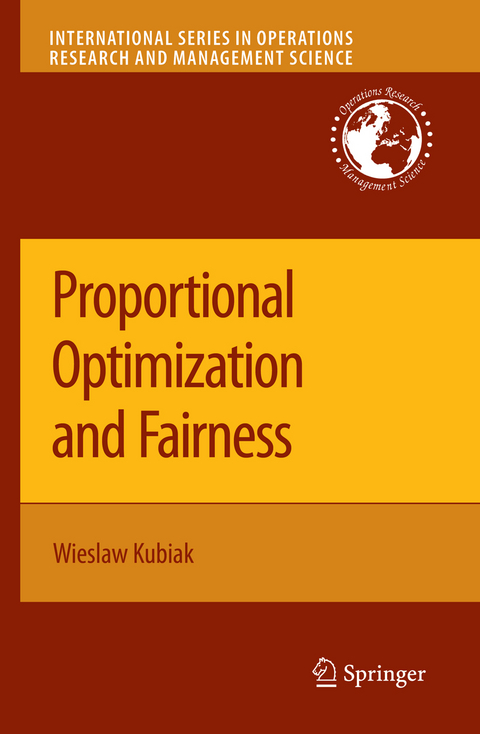 Proportional Optimization and Fairness - Wieslaw Kubiak