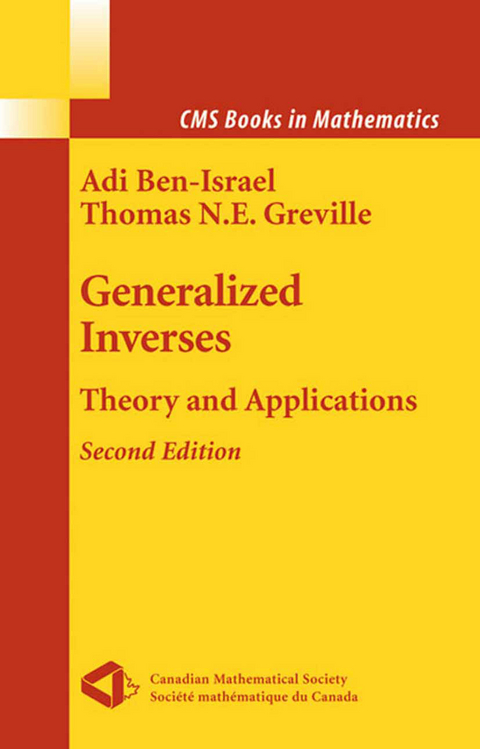 Generalized Inverses - Adi Ben-Israel, Thomas N.E. Greville