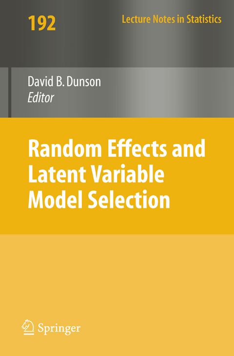 Random Effect and Latent Variable Model Selection - 