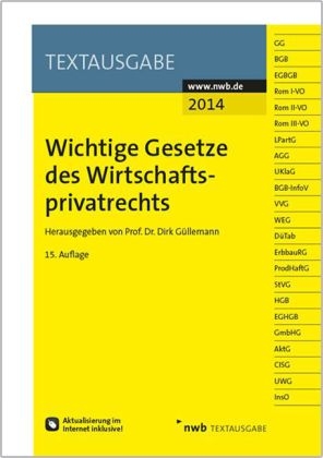 Wichtige Gesetze des Wirtschaftsprivatrechts - 