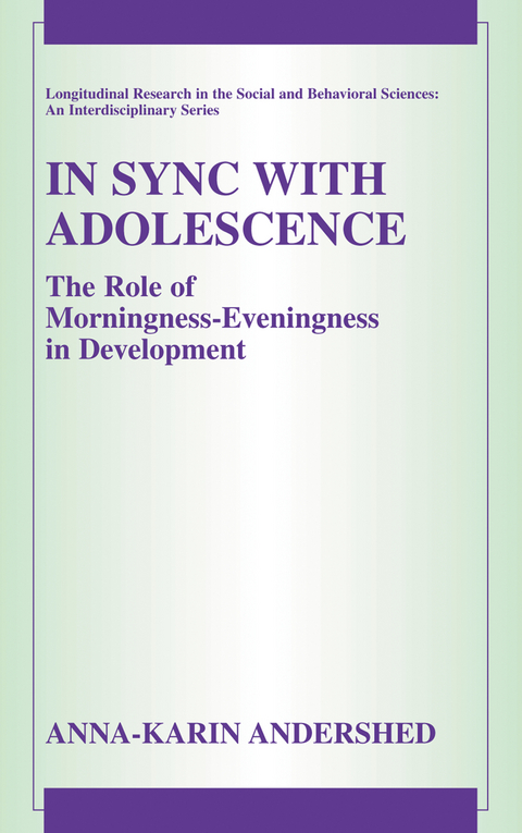 In Sync with Adolescence - Anna-Karin Andershed