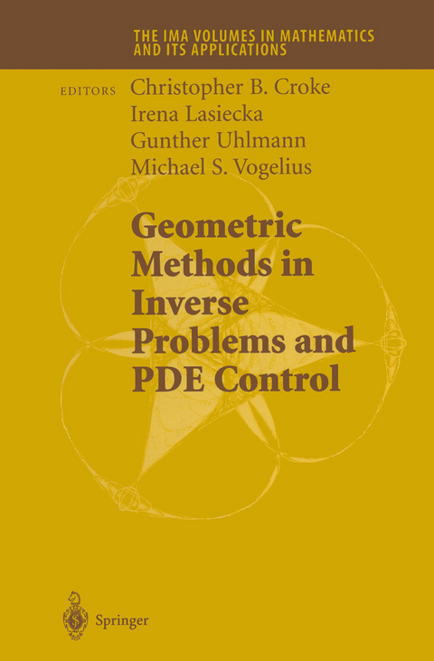 Geometric Methods in Inverse Problems and PDE Control - 