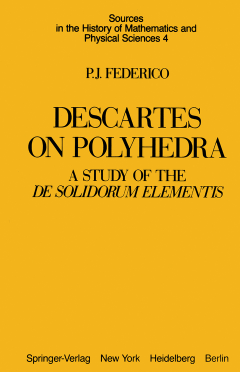 Descartes on Polyhedra - P. J. Federico