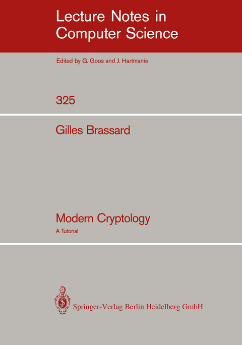 Modern Cryptology - Gilles Brassard