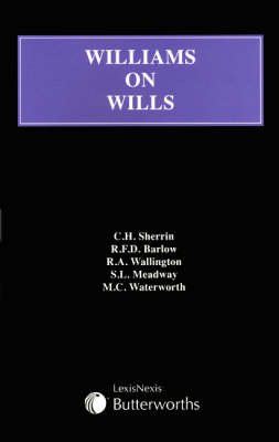 Williams on Wills - R. F. D. Barlow, Sir William J. Williams