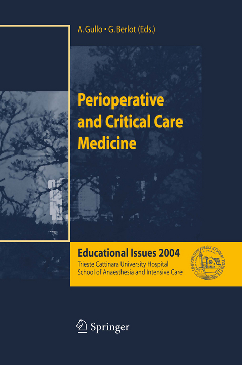 Perioperative and Critical Care Medicine - 
