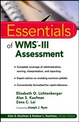 Essentials of WMS-III Assessment - Elizabeth O. Lichtenberger, Alan S. Kaufman, Zona C. Lai