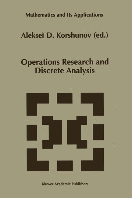 Operations Research and Discrete Analysis - 