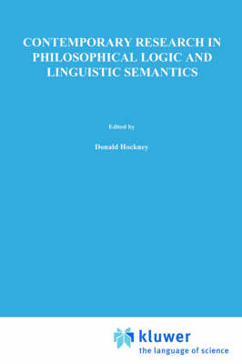 Contemporary Research in Philosophical Logic and Linguistic Semantics - 