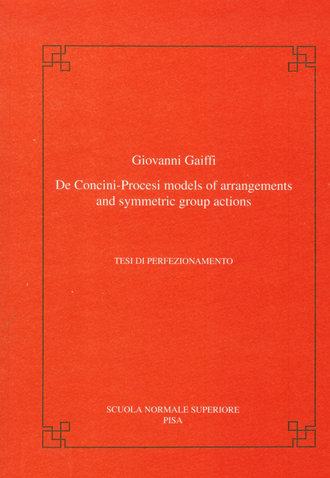 De Concini-Procesi models of arrangements and symmetric group actions - Giovanni Gaiffi