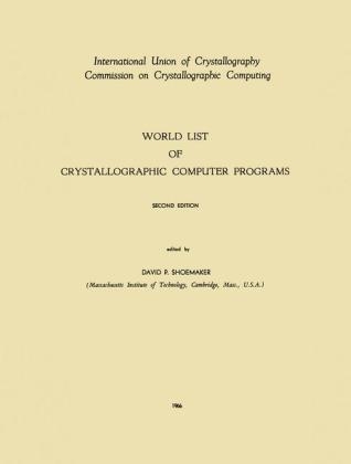 World List of Crystallographic Computer Programs - 