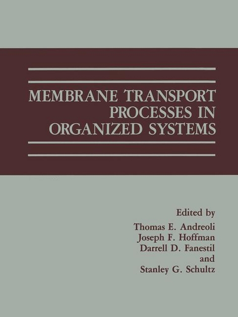 Membrane Transport Processes in Organized Systems - 