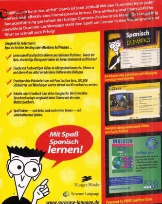 Spanisch für Dummies, 2 CD-ROMs