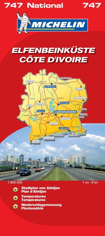 Michelin Karte Elfenbeinküste