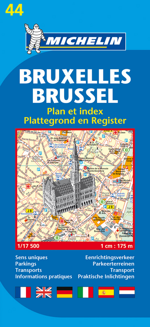 Brussels - Michelin City Plan 44