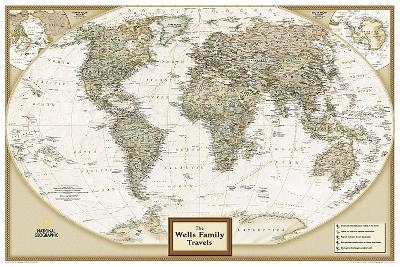 Personalized Map - World Executive - National Geographic Maps