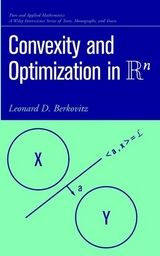 Convexity and Optimization in Rn -  Leonard D. Berkovitz