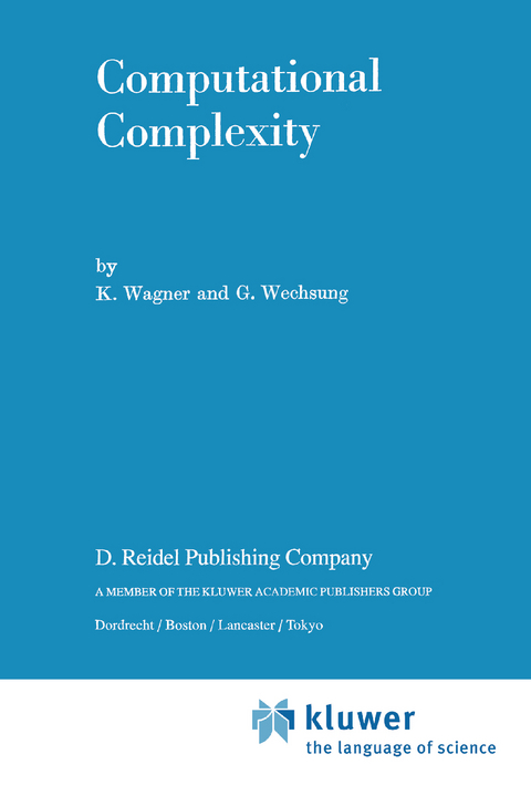 Computational Complexity - K. Wagner, G. Wechsung