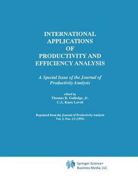 International Applications of Productivity and Efficiency Analysis - 