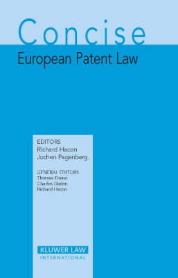 Concise European Patent Law - 