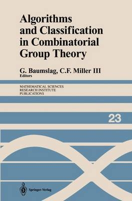 Algorithms and Classification in Combinatorial Group Theory - 