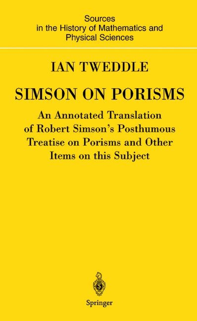 Simson on Porisms -  Ian Tweddle