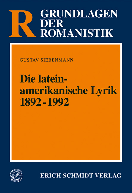 Die lateinamerikanische Lyrik 1892-1992 - Gustav Siebenmann