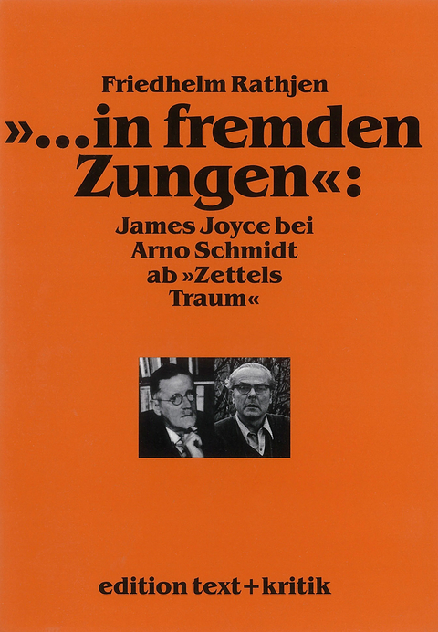 "... in fremden Zungen": James Joyce bei Arno Schmidt ab "Zettels Traum" - Friedhelm Rathjen