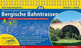 ADFC-Radausflugsführer Bergische Bahntrassen 1:50.000 praktische Spiralbindung, reiß- und wetterfest, GPS-Tracks Download - Peter Flesch